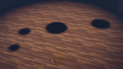 3d Animated Colorful Ball Drop GIF