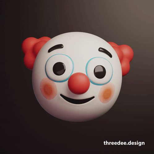 3D Clown Face
