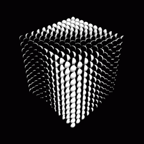 3D Cube Black And White Optical Illusions GIF