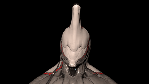 3D Dolphin Head With Red Lines GIF