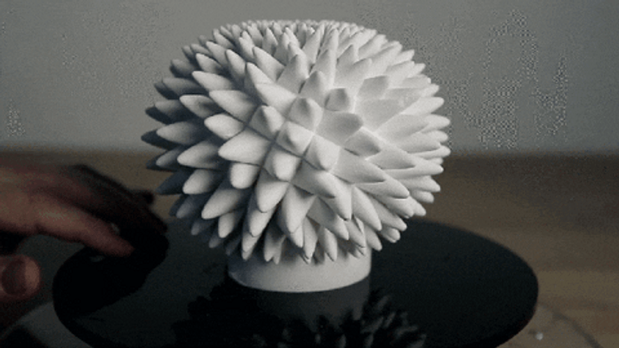 3d Geometry Plant Art GIF