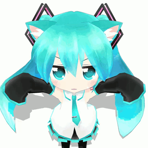 3D Girl With Cat Ears