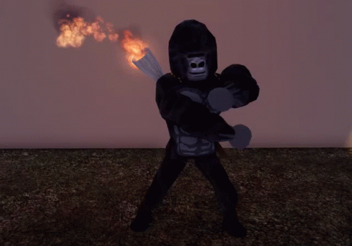 3d Gorilla Monkey Dance Kung Fu GIF