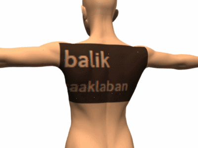 3D Man With Balik On Back GIF