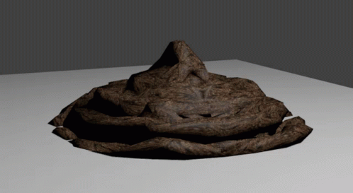 3D Mountain With Hole in Middle