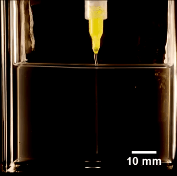 3d Printing 10mm In Liquid On Glass GIF