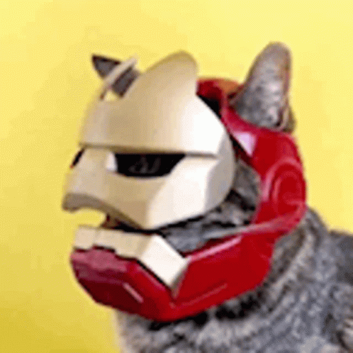 3d Printing Iron Man Hat For Cats GIF