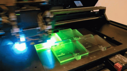 3d Printing Neon Pallettes GIF