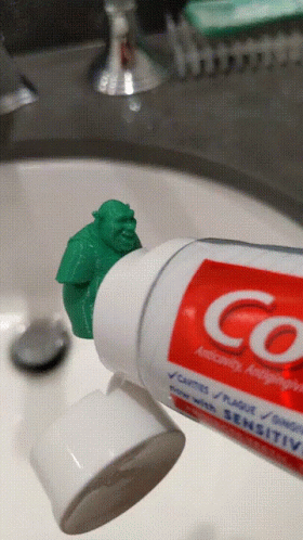 3d Printing Shrek Toothpaste Capf GIF