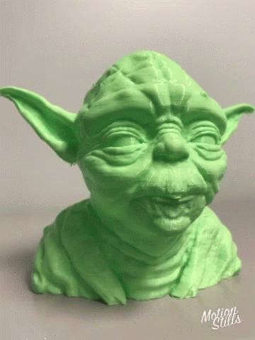 3d Printing Star Wars Yoda GIF