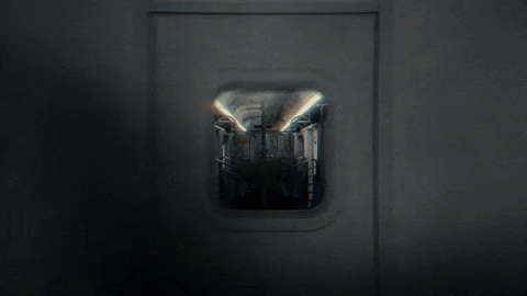 3d Train Tunnel Loop GIF