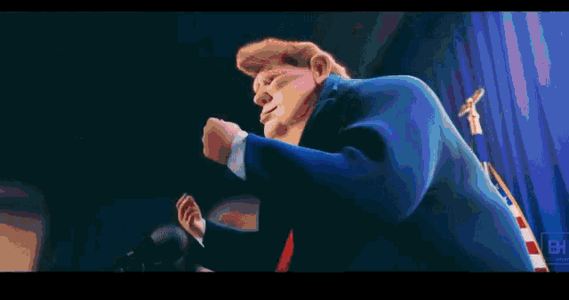 3d Trump Dancing Onstage GIF