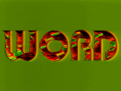 3d Word Art Jorts GIF