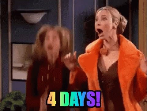 4 Friends 4 Days Clapping GIF