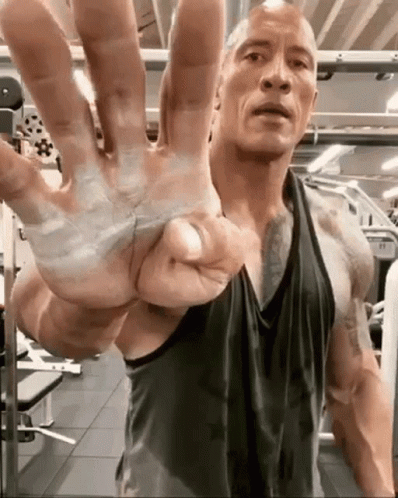 4 By The Rock Is Inside The Gym GIF