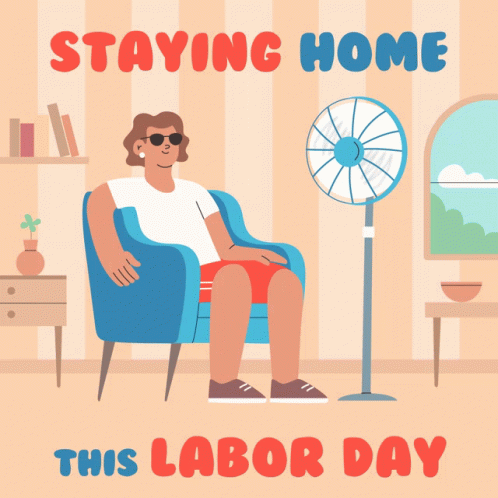 4 Day Weekend Staying Home GIF