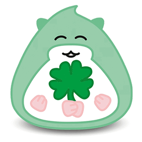 4 Leaf Clover Cute Smile GIF