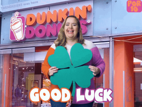 4 Leaf Clover Dunkin Donuts GIF