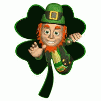 4 Leaf Clover Leprechaun GIF