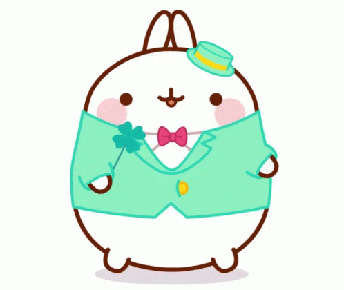 4 Leaf Clover Molang GIF