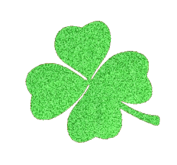 4 Leaf Clover Turning Clockwise GIF