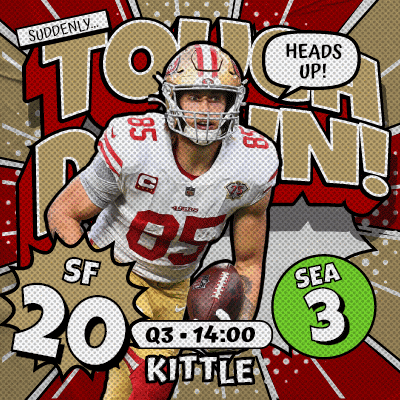 49ers vs Seahawks Game Poster