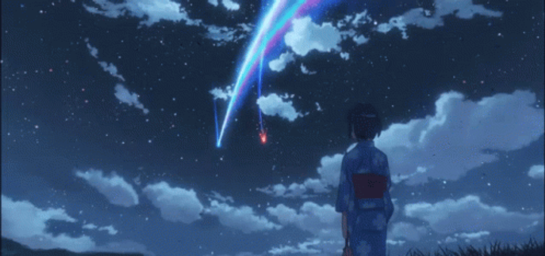 4K Anime Dark Night Your Name GIF