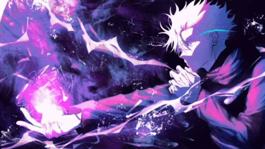 4K Anime Goju Satoru Unleashing Power GIF