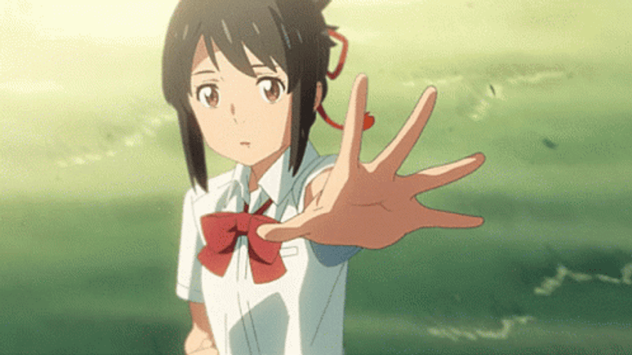4K Anime Mitsuha Miyamizu Your Name GIF