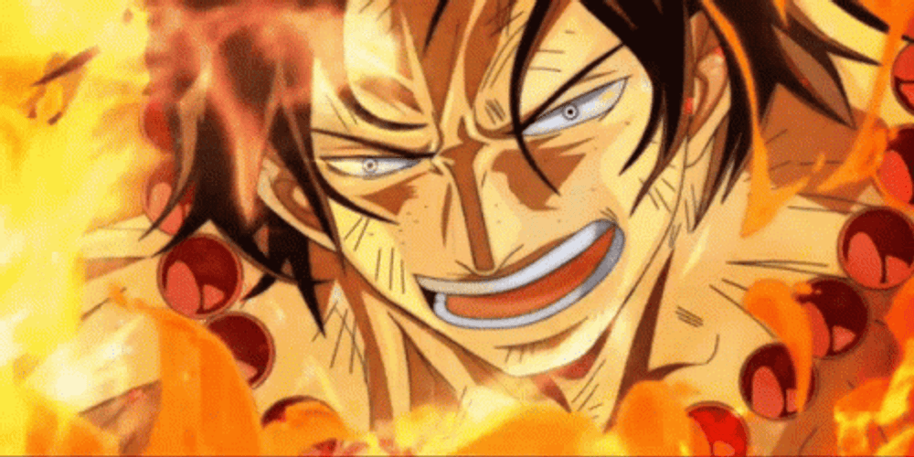 4K Anime Portgas Ace One Piece GIF