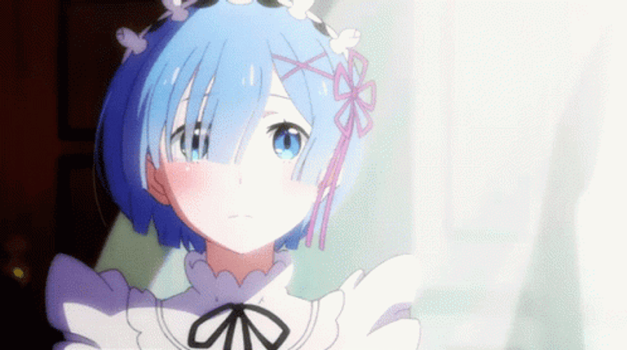 4K Anime Rem Smiling Re Zero GIF