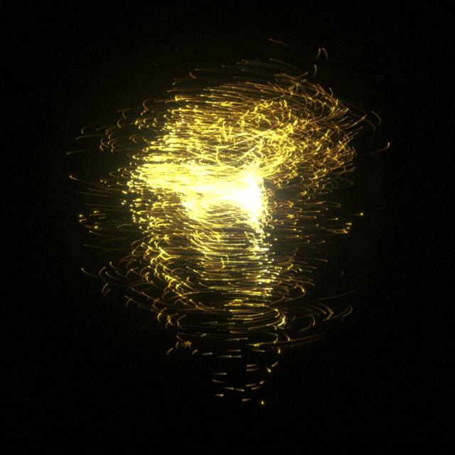 4k Gold Dust GIF