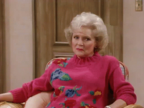 Betty White Surprised Golden Girls GIF