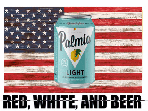 4th Of July Funny Palmia Red White Beer GIF