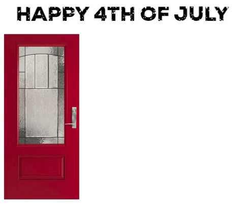 4th Of July Funny Red White Blue Doors GIF
