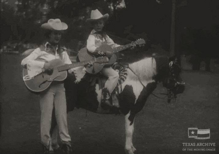 50s Cowboys Singing GIF.
