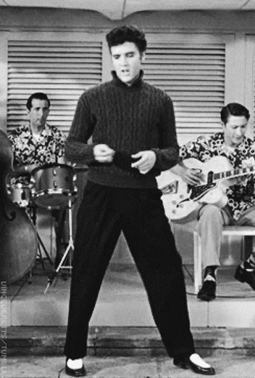 50s Elvis Presley Dancing GIF.