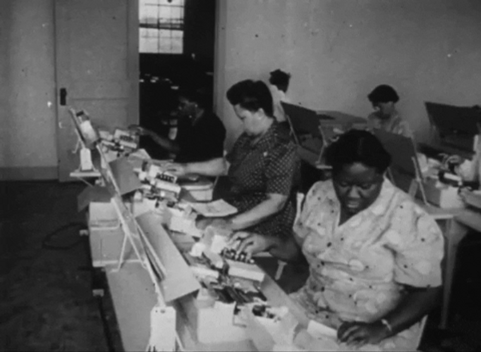 50s Working In Office GIF.