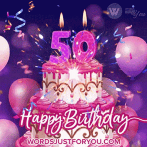50Th Birthday Amazing Fireworks GIF