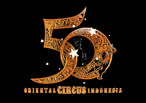 50th Birthday Flashing Gold Letters GIF