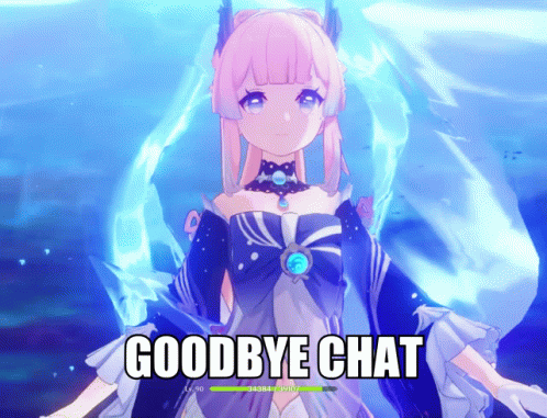 Kokomi Goodbye Chat GIF