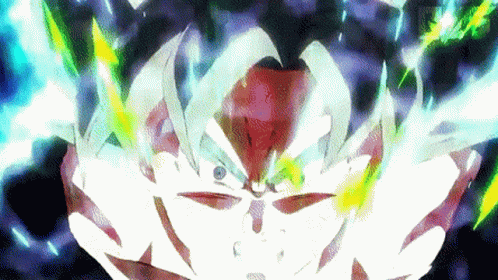 Goku Ultra Instinct Against Broly GIF