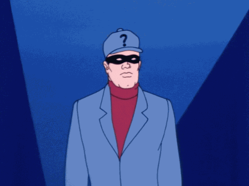60s Comic The Riddler Shrug GIF