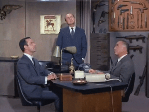 60s Cone Of Silence Gadget GIF