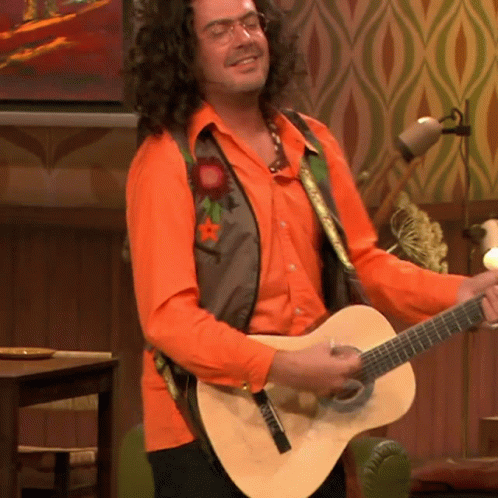 60s Hippie Guitar Guy GIF