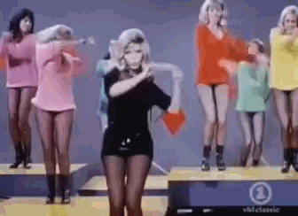 60s Iconic Nancy Sinatra Dancing GIF