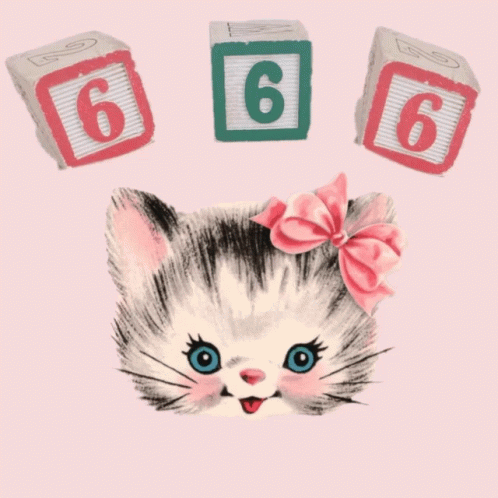 666 Cute Cat Blinking GIF