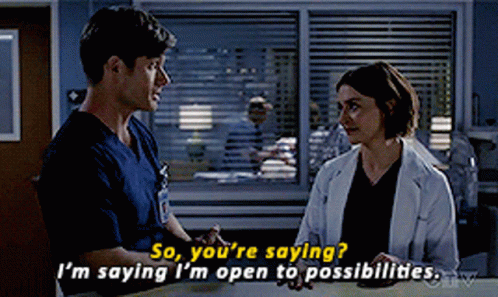 So You're Saying There's A Chance Grey's Anatomy GIF