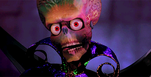 Evil Alien Mars Attacks GIF