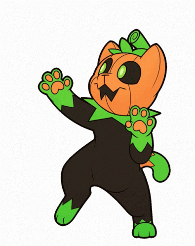 Dancing Pumpkin Pumkat GIF